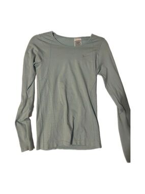 Nike Women's Light Blue Long Sleeve Training Tee